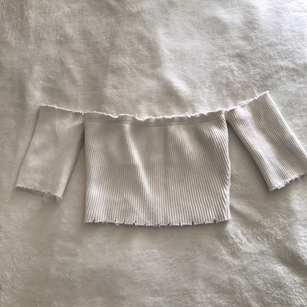 Off the shoulder crop top